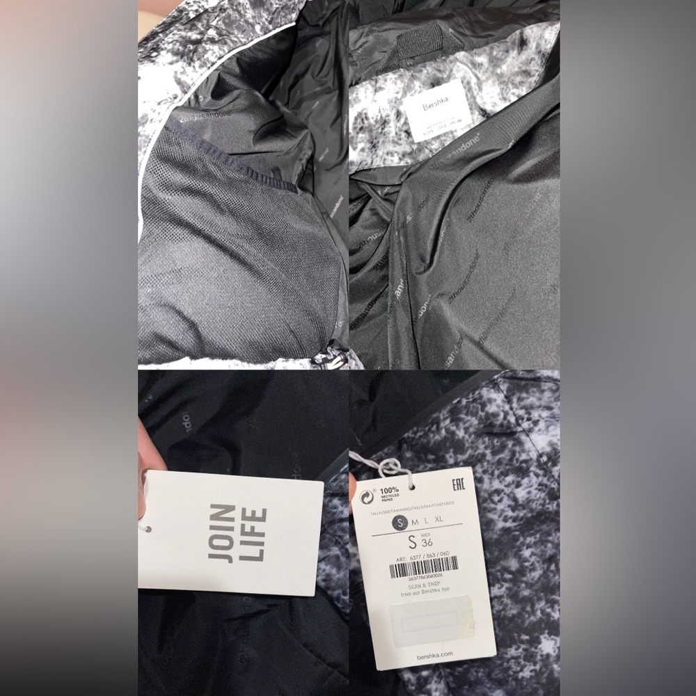 Bershka PUFFER JACKET WITH HOOD